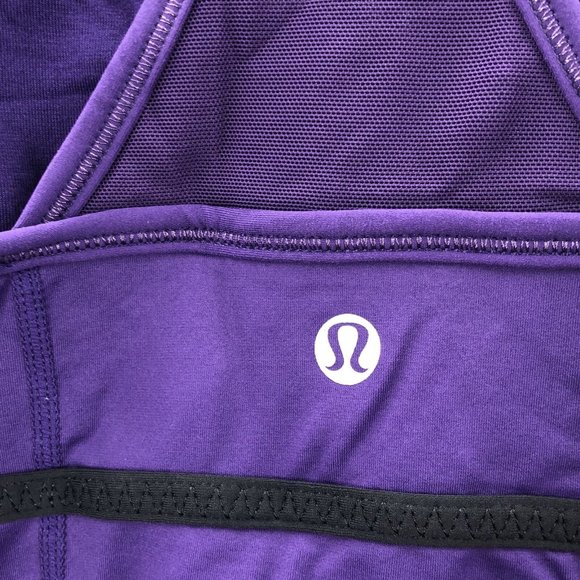 Lululemon commit Lolo Purple Sleeveless Athletic Yoga Pullover Tank Top Size 12 - Picture 5 of 7